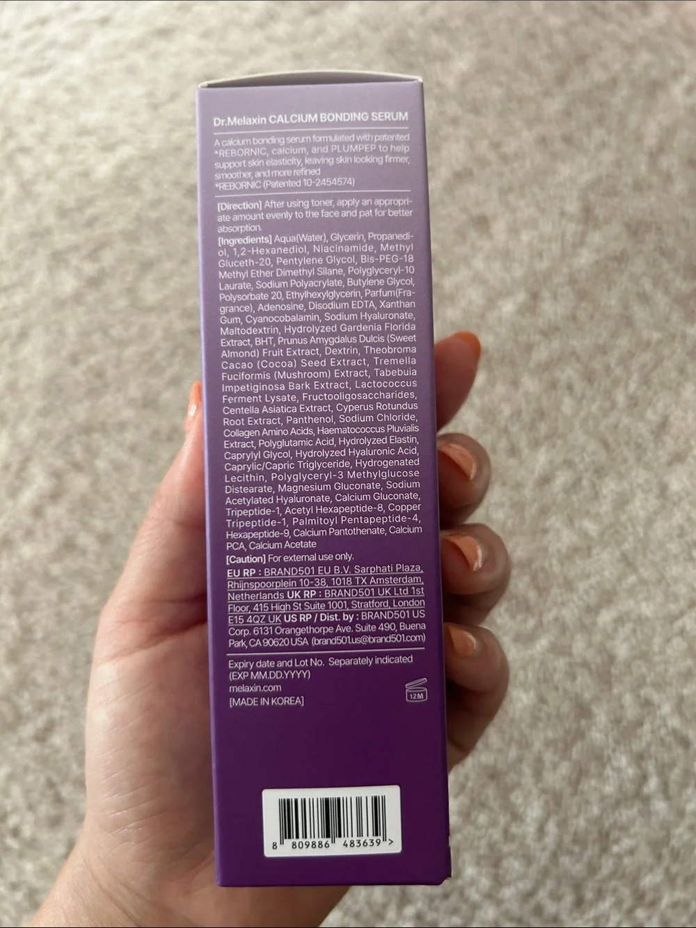 Dr.Melaxin Calcium bonding face serum